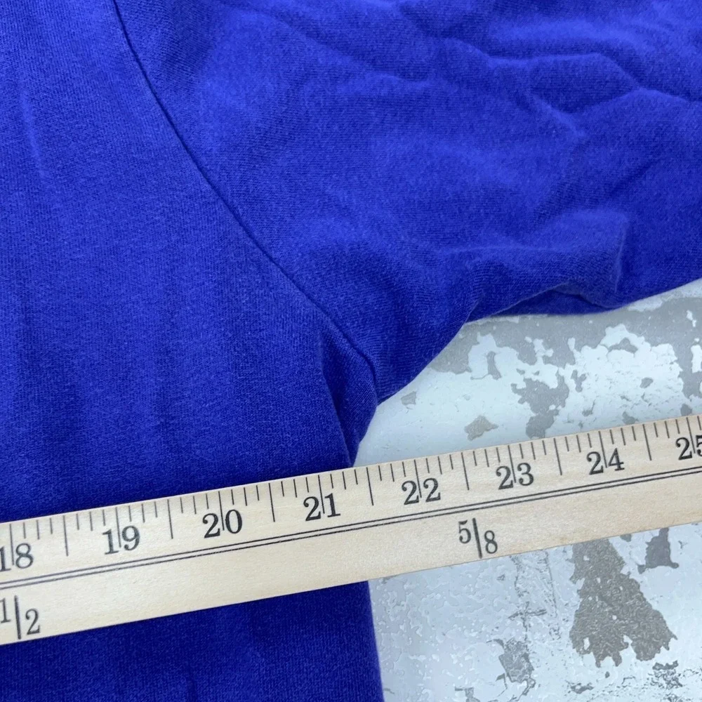 North‎ Face Sweatshirt Men Medium Purple Gray Hoodie Sweater Spell Out Hiking *